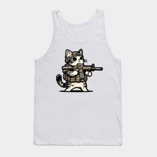 Tactical Cat Tank Top